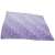 Purple glow in the dark unicorn and stars blanket laid flat on a white background