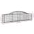 vidaXL 13 db íves horganyzott vas gabion kosár 200x30x40/60 cm 78881055