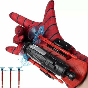 Kruzzel Spider Web Shooter Glove Toy with Suction Cup Darts - Toy Gun, Bullet