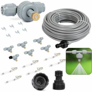 JohnGreen PRO misting system kit, 10m hose with brass nozzles - JohnGreen