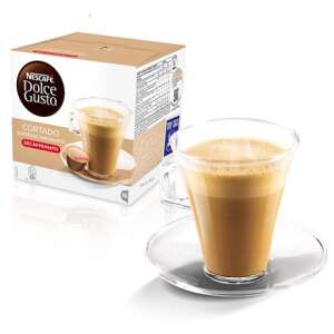 Nescafe Dolce Gusto Cortado Dekoffeinált Espresso Macchiato Kávékapszulák, 16 db - Kávépárna & Kávékapszula
