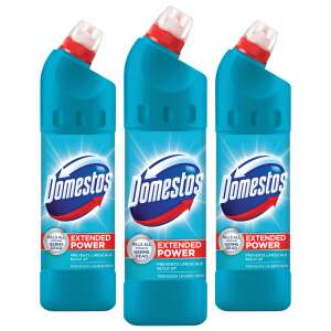 3er Pack Domestos Extended Power Toilettenreiniger mit Atlantic Fresh Duft - Desinfektionsmittel für den Haushalt
