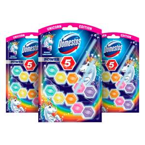 Domestos Power5 WC frissítő blokk Magic Unicorn Duopack (6x55g)