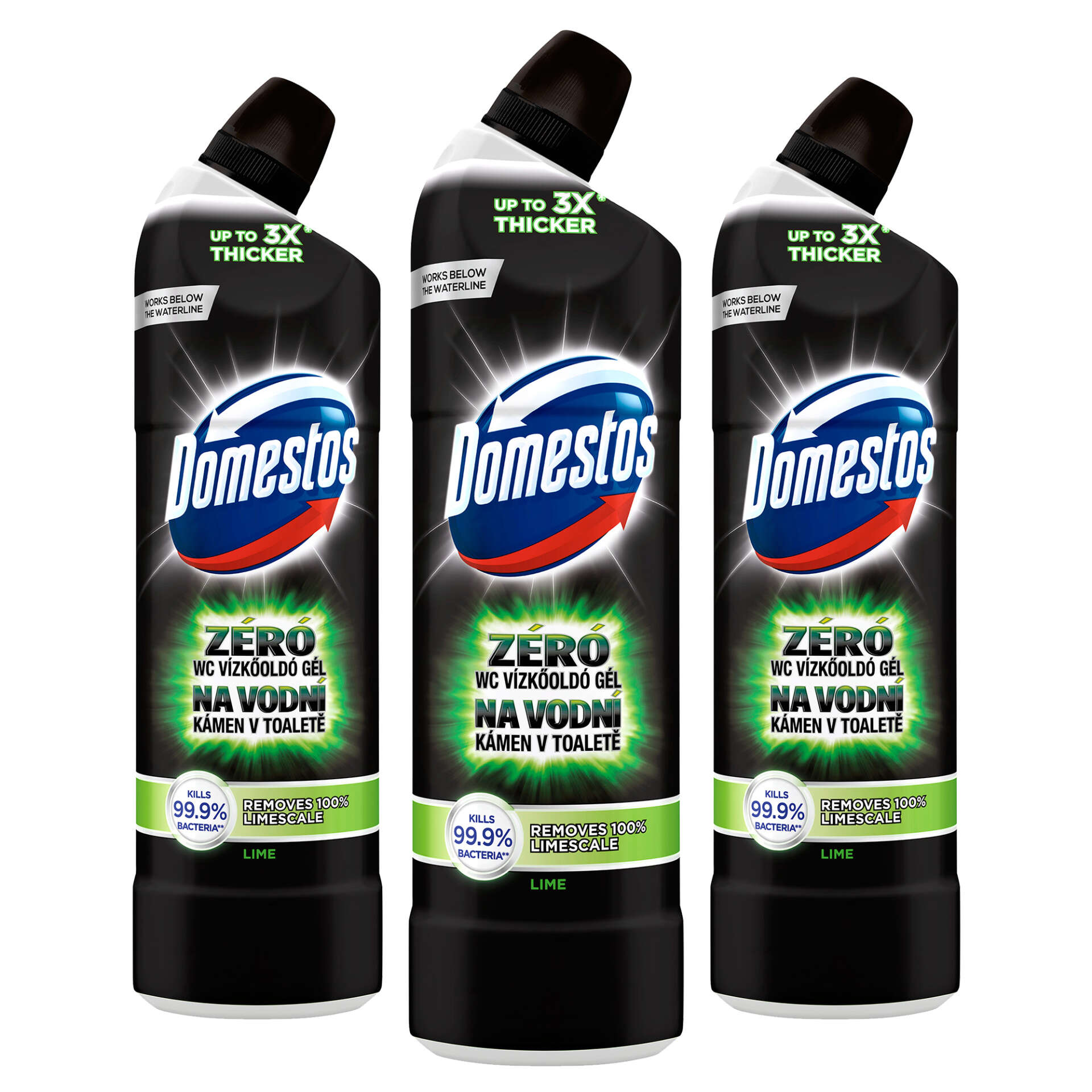 E-shop Domestos Zero Lime WC odvápňovač 3x750ml
