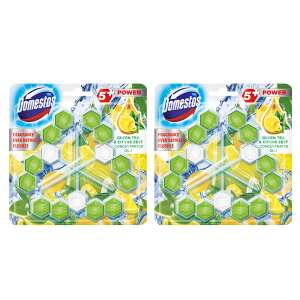 Domestos Power5+ WC frissítő blokk Zöld tea&Citrus (6x55g)