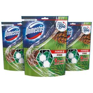 Domestos Power5 Toilet freshening block Pine (10x55g)