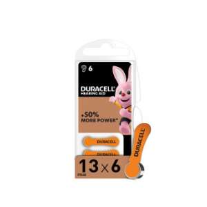 Batérie do sluchadiel Duracell veľkosť 13, balenie 6 kusov - Duracell Batérie