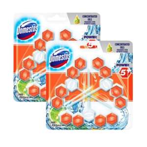 Domestos Power5+ WC frissítő blokk Lime&Cédrus (6x55g)
