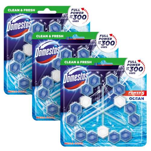 Domestos Power5 WC frissítő blokk Ocean (9x55g)