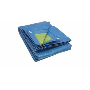 Gardiola 4x6m blue and green tarp, weather resistant cover - Weed barrier fabric