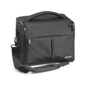Cullmann Malaga Maxima 300 Kameratasche, schwarz, DSLR Kameratasche mit verstellbaren Trennwänden, wasserabweisendes Ripstop-Material, gepolsterter Schultergurt - Cullmann
