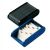 Helit Roller Business Card Holder, Black-Grey 78932524