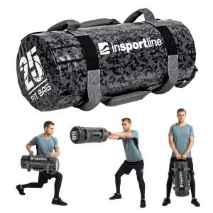 inSPORTline Fitbag Camu 25 kg súlyzsák, kollázs, amely bemutatja a különböző felhasználási módokat és szögeket - Alakformálás
