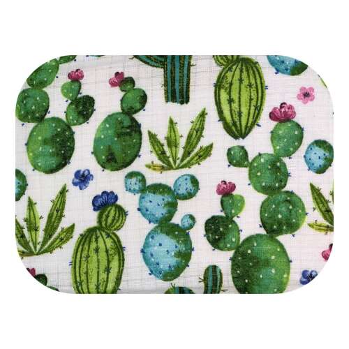 Scutec textil de calitate - Cactusi Ega #alb-verde (U037) 32576965