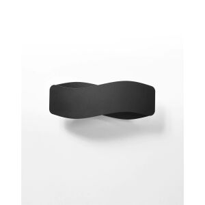 Lampa ścienna TILA 40 czarna na białym tle - Sollux