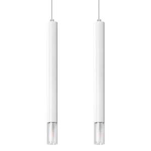 WEZYR 2 weiße Pendelleuchte, moderne Deckenlampe - Sollux