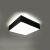 Quadratische HORUS 35 Schwarze LED Deckenleuchte