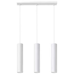 LAGOS 3L lampă suspendată albă, design cilindric modern - Sollux