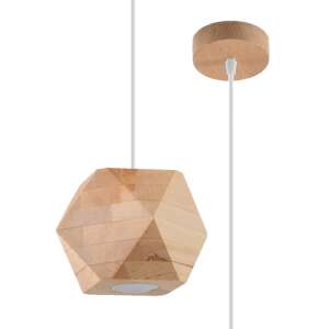 WOODY Pendelleuchte aus Naturholz, geometrisches Design - Sollux