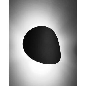 Podświetlana lampa ścienna SENSES czarna, stylowe oświetlenie - Sollux