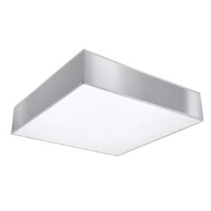 Lampa de tavan gri HORUS 55, design patrat - Sollux