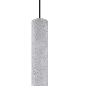 Lampa wisząca LUVO 1 betonowa, nowoczesny cylindryczny design - Sollux