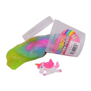 Kolorowa masa plastyczna z jednorożcem, slime z figurką jednorożca, zabawka redukująca stres dla dzieci - Szlam