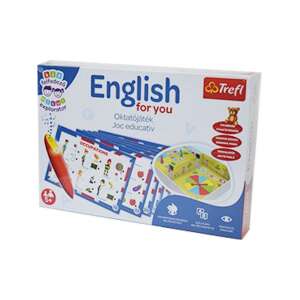 Kis felfedező: Enjoy English 2 - Trefl educational game for preschoolers, box with game cards and magic pen - Developmental Toy for Preschooler