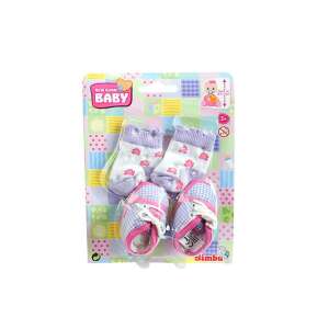 Zestaw butów i skarpet dla lalek Simba New Born Baby, różowy i fioletowy, dla lalek o wysokości 38-43 cm - Akcesoria dla lalek