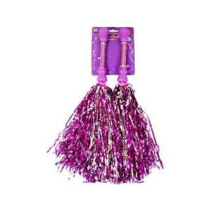 Fioletowe pompony do cheerleadingu, 2 sztuki - Gra na świeżym powietrzu