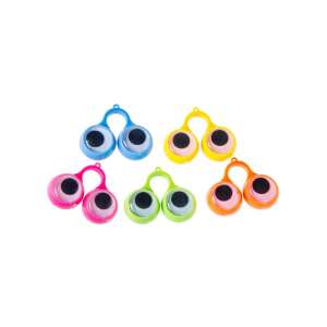 Inele de degete cu ochi rotunzi colorati, perfecte pentru copii pentru a se juca și a face fețe amuzante - Nonbrand Jocuri si jucarii creative