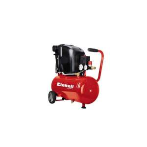 Einhell TE-AC 230/24 kompresszor, piros, kerekekkel, fogantyúval és nyomásmérővel - Einhell