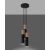 Lampa wisząca PABLO czarno-drewniana