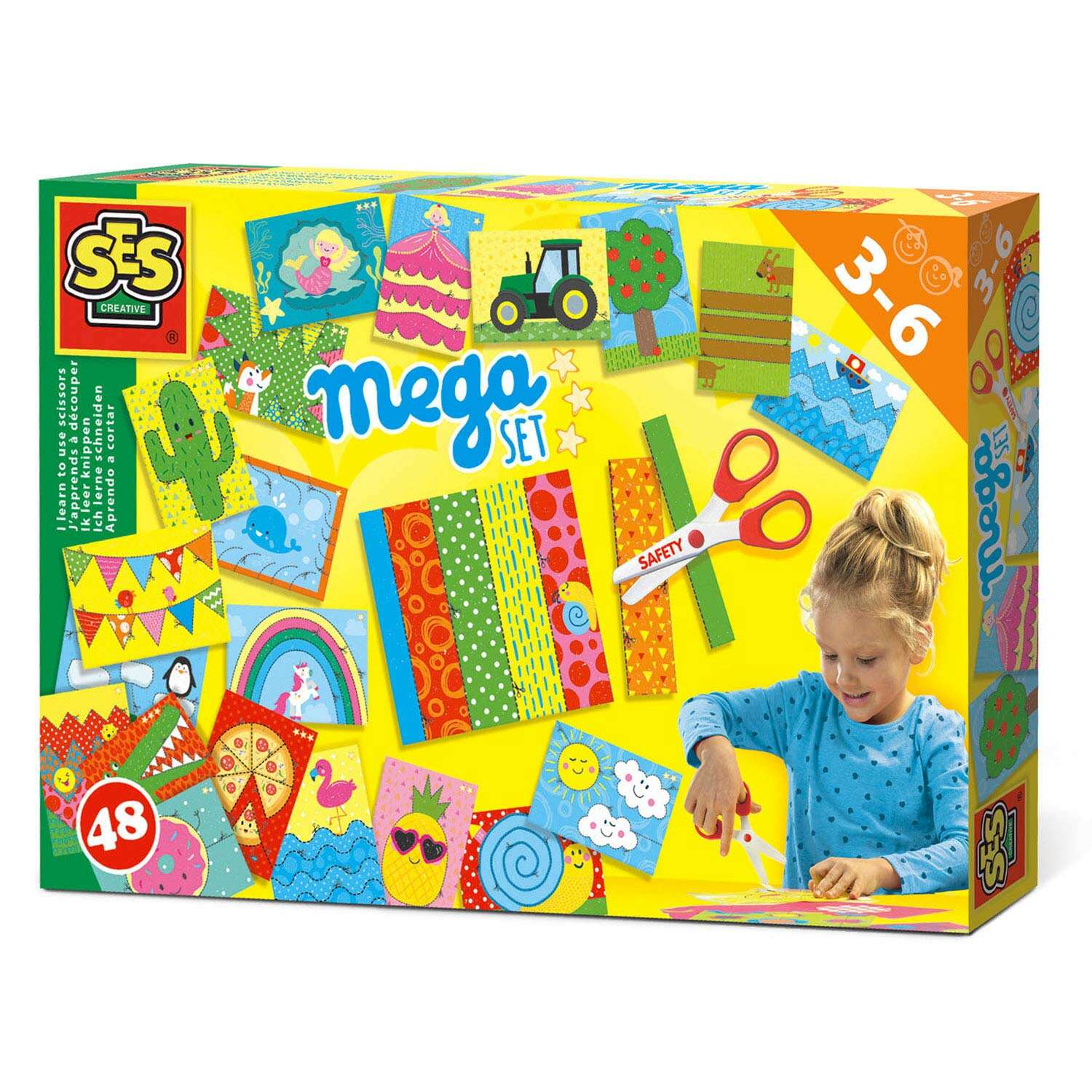 SES Mega Kreatív Szett Lányoknak - 48 db Papír