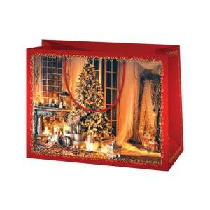 Sacou de cadou de Crăciun - Design festiv - 27x14x33cm 78977420 - Pungi cadou