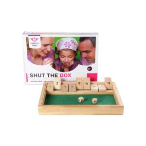 Shut the Box Holzspiel, Familienspiel, Würfelspiel, Kinderspiel, Brettspiel, ab 6 Jahren - Nonbrand Entwicklungsspiele für Kinder im Kindergartenalter