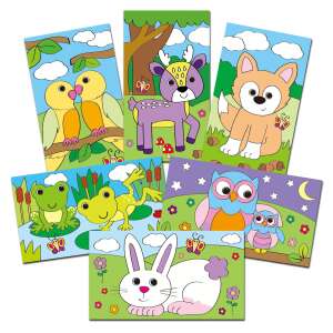 Galt Scratch Pictures, 6 imagini colorate de zgâriat, dezvăluie culorile zgâriind suprafața neagră - Seturi de artă și artizanat