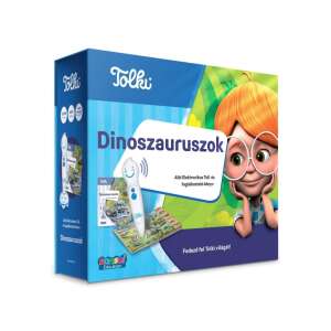 Zestaw Tolki Dinozaury - Interaktywna książka i pióro - Książka dla dzieci i młodzieży