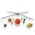 3D glow-in-the-dark solar system mobile, hanging planets, educational toy