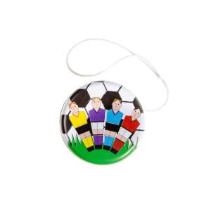 Metal yo-yo with a soccer ball design and a string - Nonbrand Creative Toy