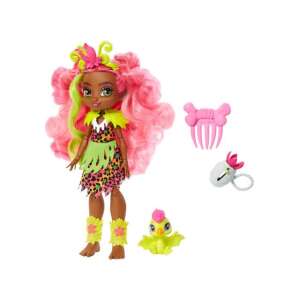 Cave Club Fernessa Puppe Spielset mit Ptilly Haustier, Mattel - Mattel