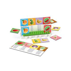 Quercetti: Montessori Zöldségek és gyümölcsök idegen nyelvű oktató játék 3db-os játékszett 78987442 Quercetti Fejlesztő játék ovisoknak