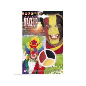 Arcfesték szett foci szurkolóknak, piros, fekete és sárga színekből áll, tökéletes a kedvenc csapatodnak való szurkoláshoz - Arcfesték