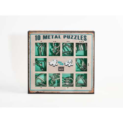 Fém Puzzle Szett - 10 db - Logikai Játék 107128238