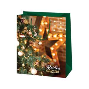 Weihnachtsgeschenktüte - Weihnachtsbaum - Mittel - 18x10x23cm 78991397 - Kunst & Hobby