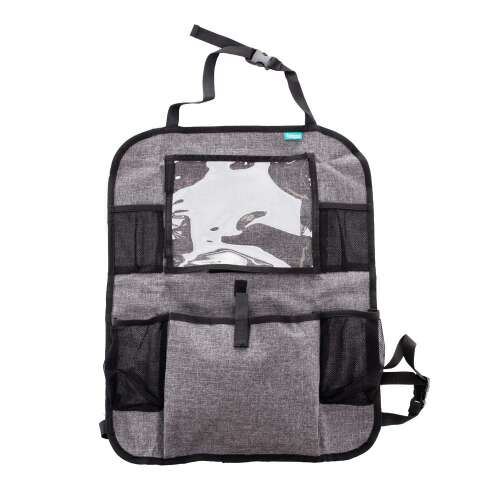 Zopa autós ülés háttámla rendező tablet zsebbel, szürke, ZOP029112