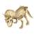 Assembled Triceratops dinosaur skeleton, science and discovery game