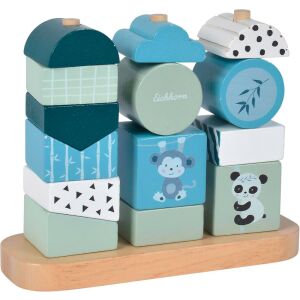 Eichhorn Montessori Panda Jucărie de stivuire - Jucărie educativă din lemn pentru copii mici - Premergatoare, Premergatoare și Jocuri de dezvoltare pentru copii mici