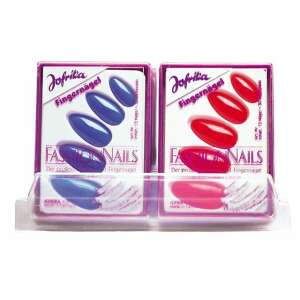 Jofrika Fashion Nails, műköröm, kék és piros, 5 db - Arcfesték