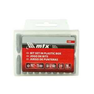 MTX PH2 Csavarbehajtó Bit Készlet - 20 db, 25 mm 124015426 - Mtx